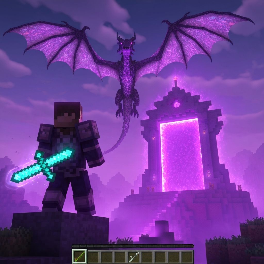 Minecraft epic scene
